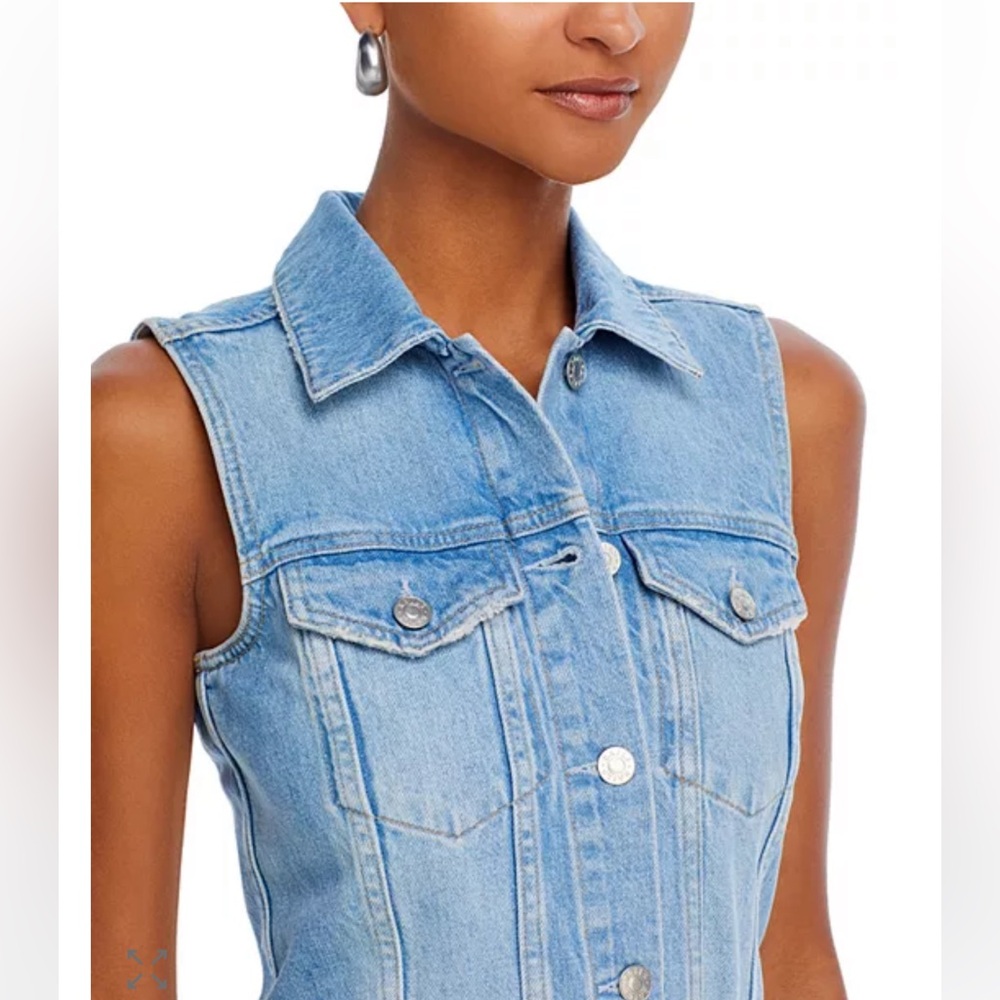 NWT Rails 100% Cotton Wilshire 100% Cotton 90s Inspired Denim Button Up Dress - Picture 6 of 16
